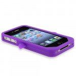 Wholesale iPhone 4S/4 3D Penguin Case  (Purple)